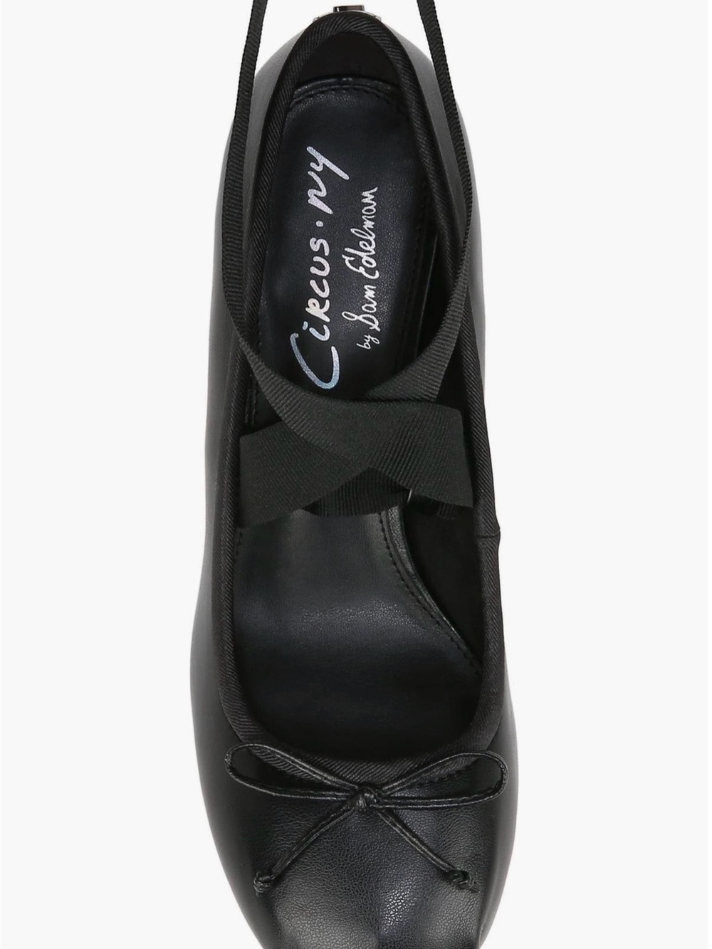 Circus by Sam Edelman Black Ankle-Tie Ballet Block Heel - Picture 6 of 7